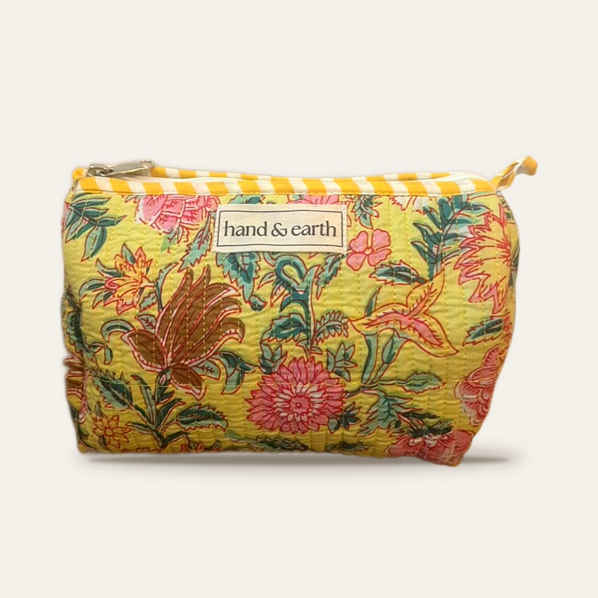 Yellow Garden Cotton 3-in-1 Travel Pouch Set