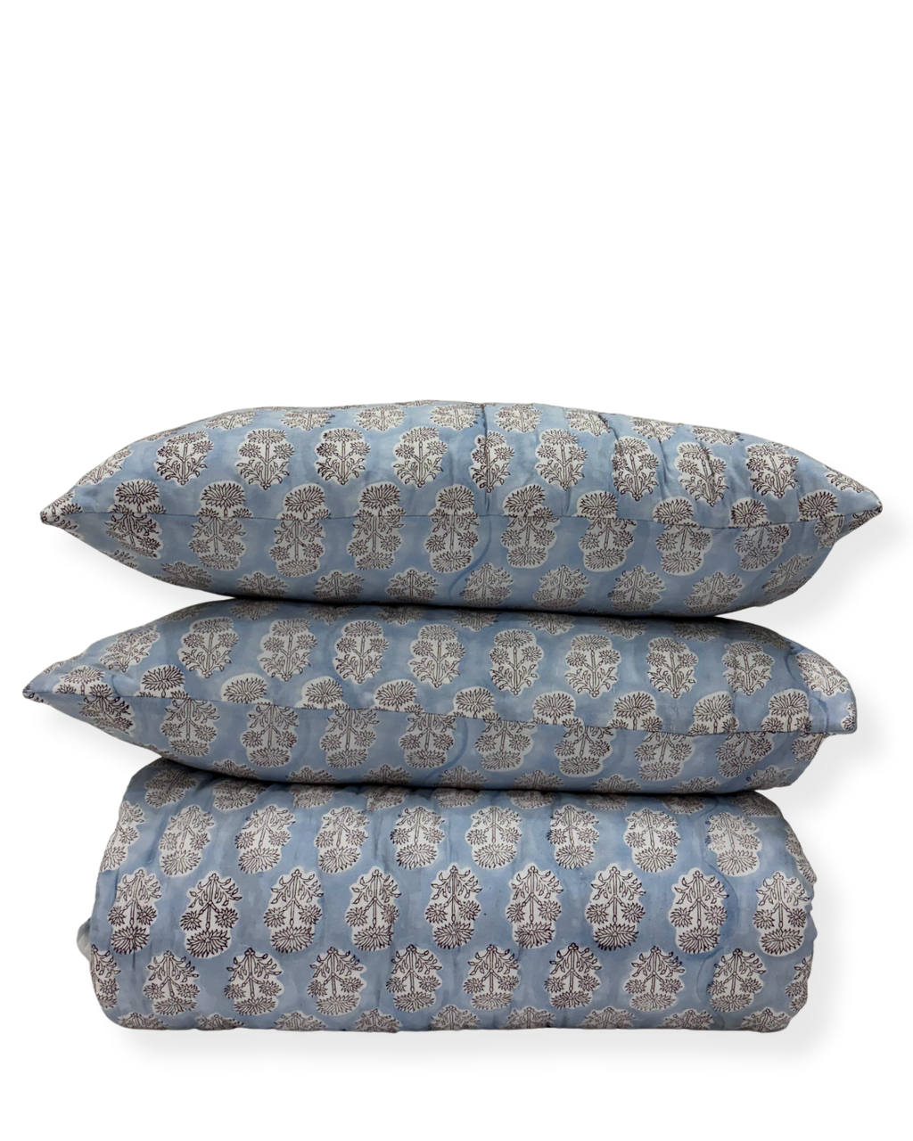 Hand block-printed Jaipuri Quilt