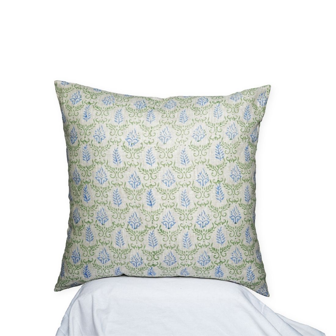 Sage Crest Linen Cushion Cover