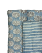 Hand block-printed Jaipuri Quilt