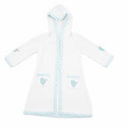 Blue Birdie Hand-block printed Bathrobe for Kids