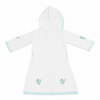 Blue Birdie Hand-block printed Bathrobe for Kids