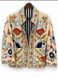 Ivory Heirloom Embroidered Velvet Jacket