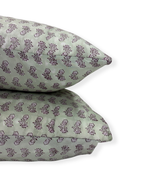 Sage Blossom Hand Block Printed Cotton Quilt