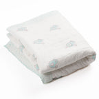 Birdie Hand-Block Printed Cotton Baby Quilt