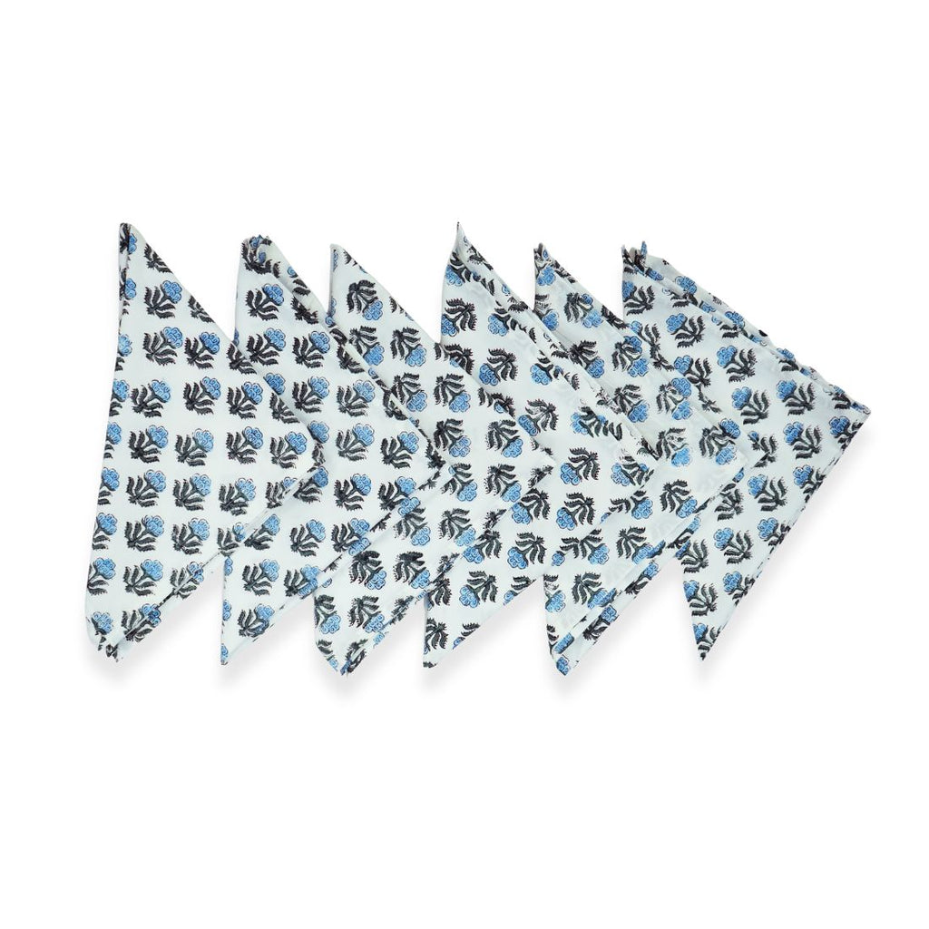 Azure Bloom Napkin