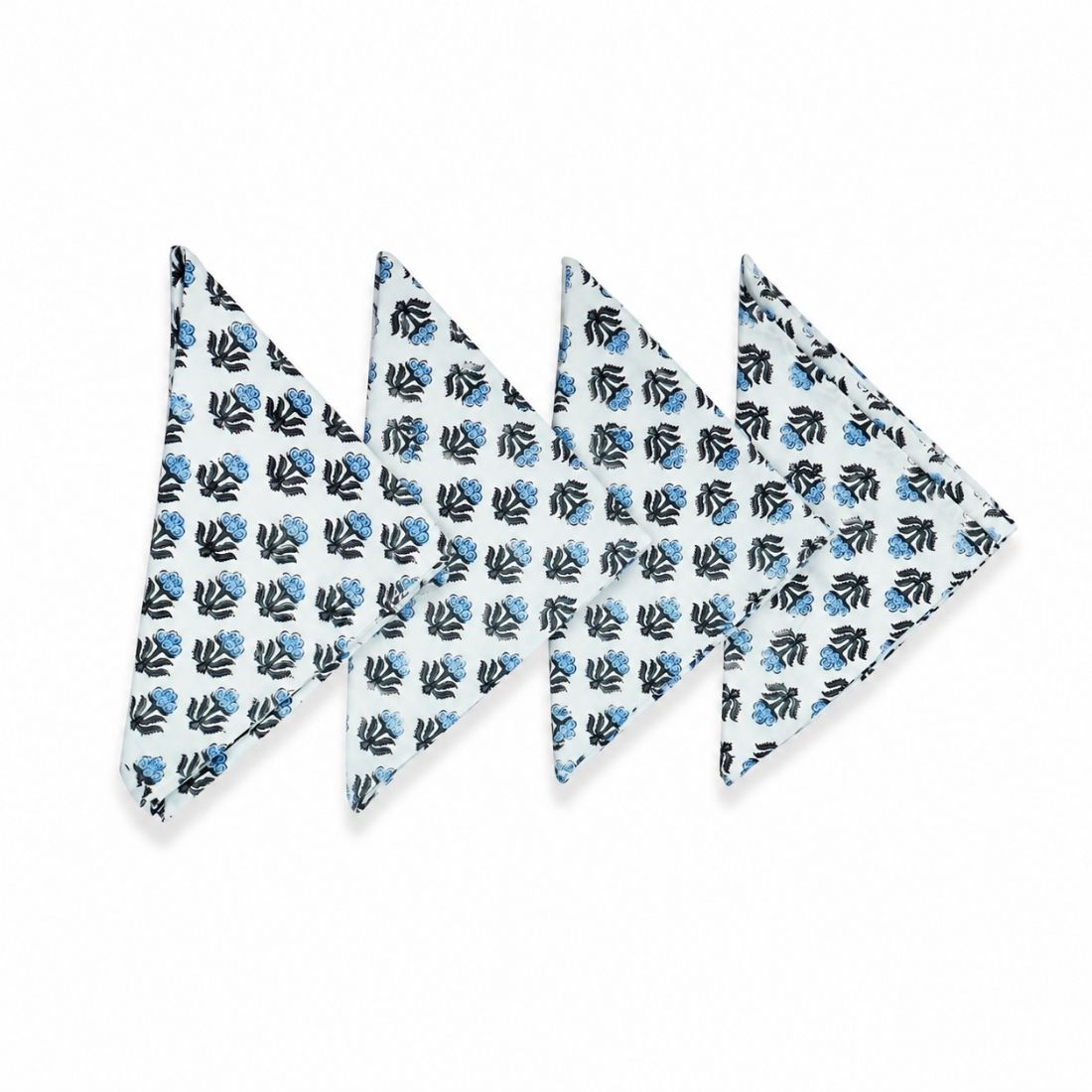 Azure Bloom Napkin Set of 4
