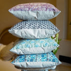 Blue Thistle Cushion Cover