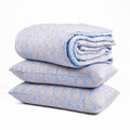 Blue Heirloom Hand Block Printed Cotton Quilt