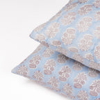 Blue Heirloom Hand Block Printed Cotton Quilt