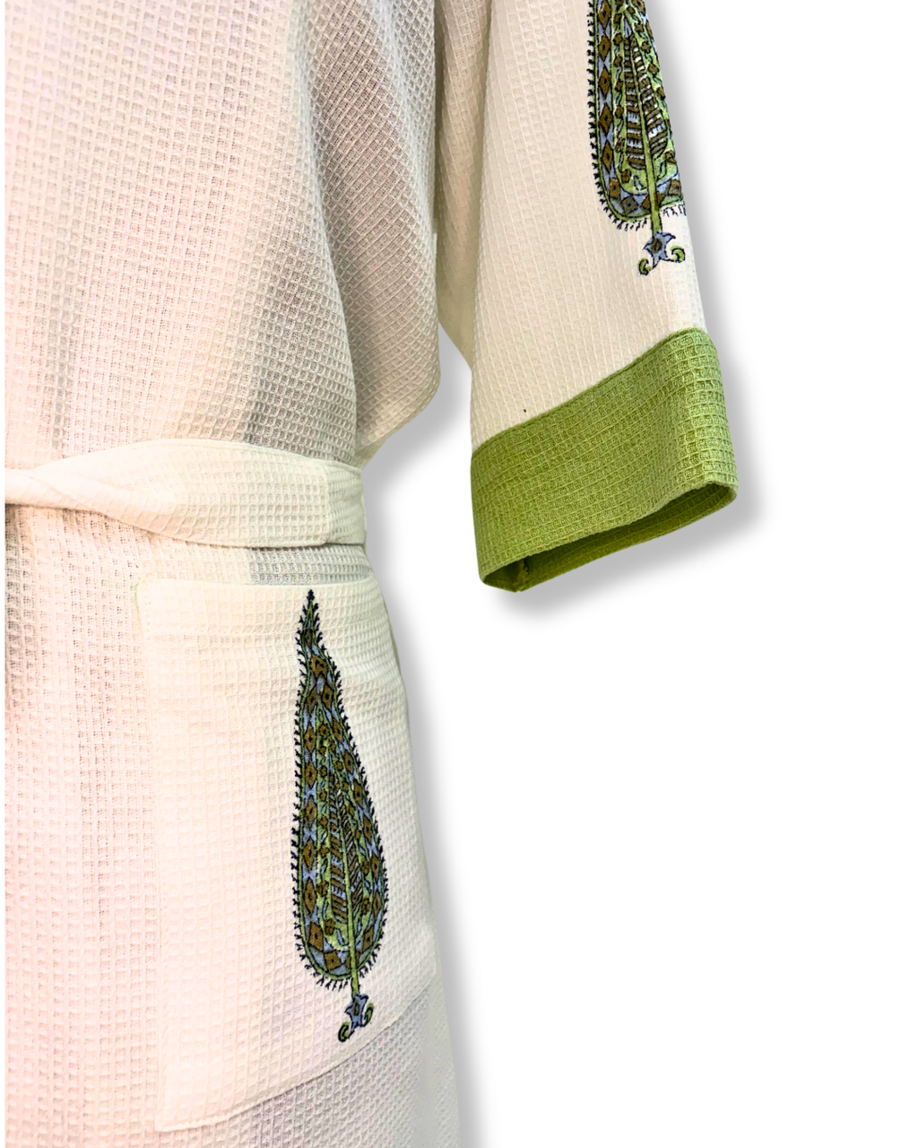 Male Hand-blockprinted Bathrobe