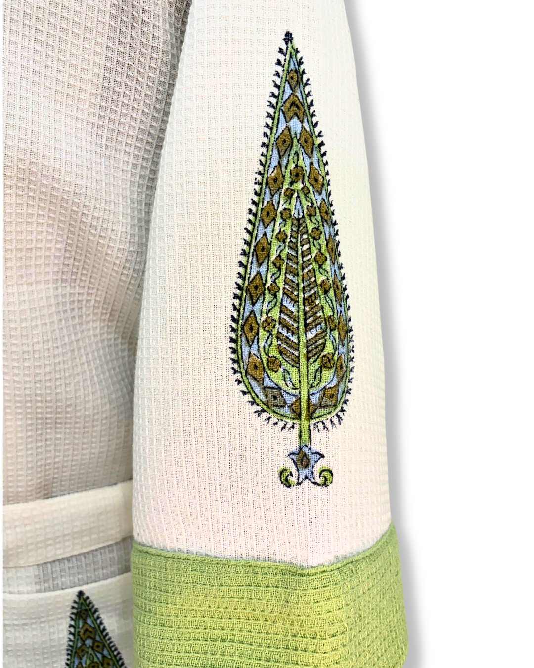 Male Hand-blockprinted Bathrobe