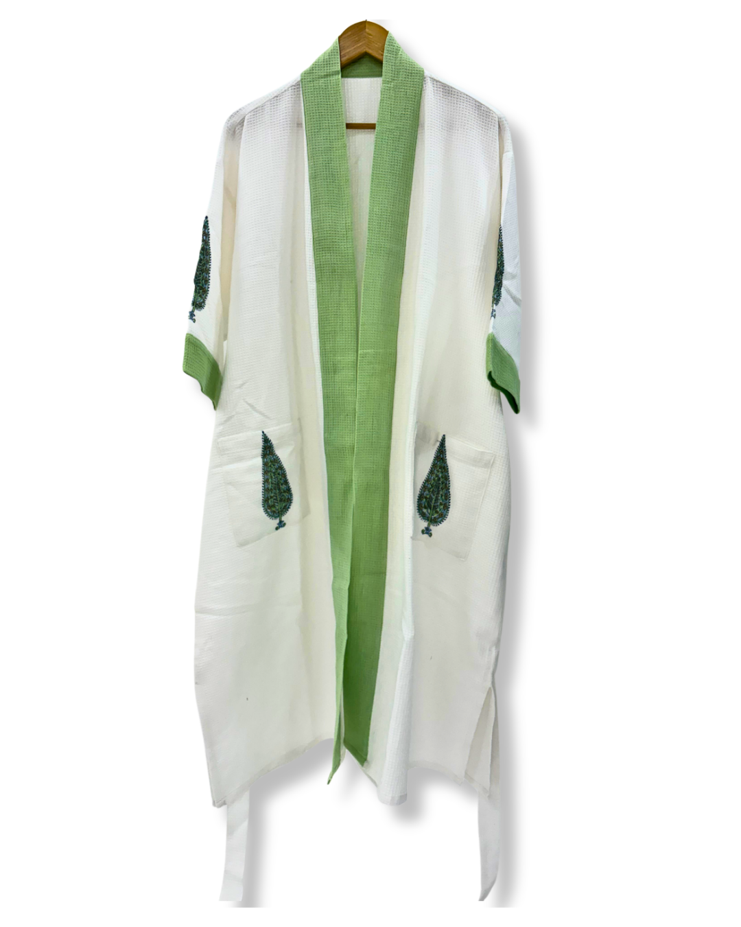 Male Hand-blockprinted Bathrobe