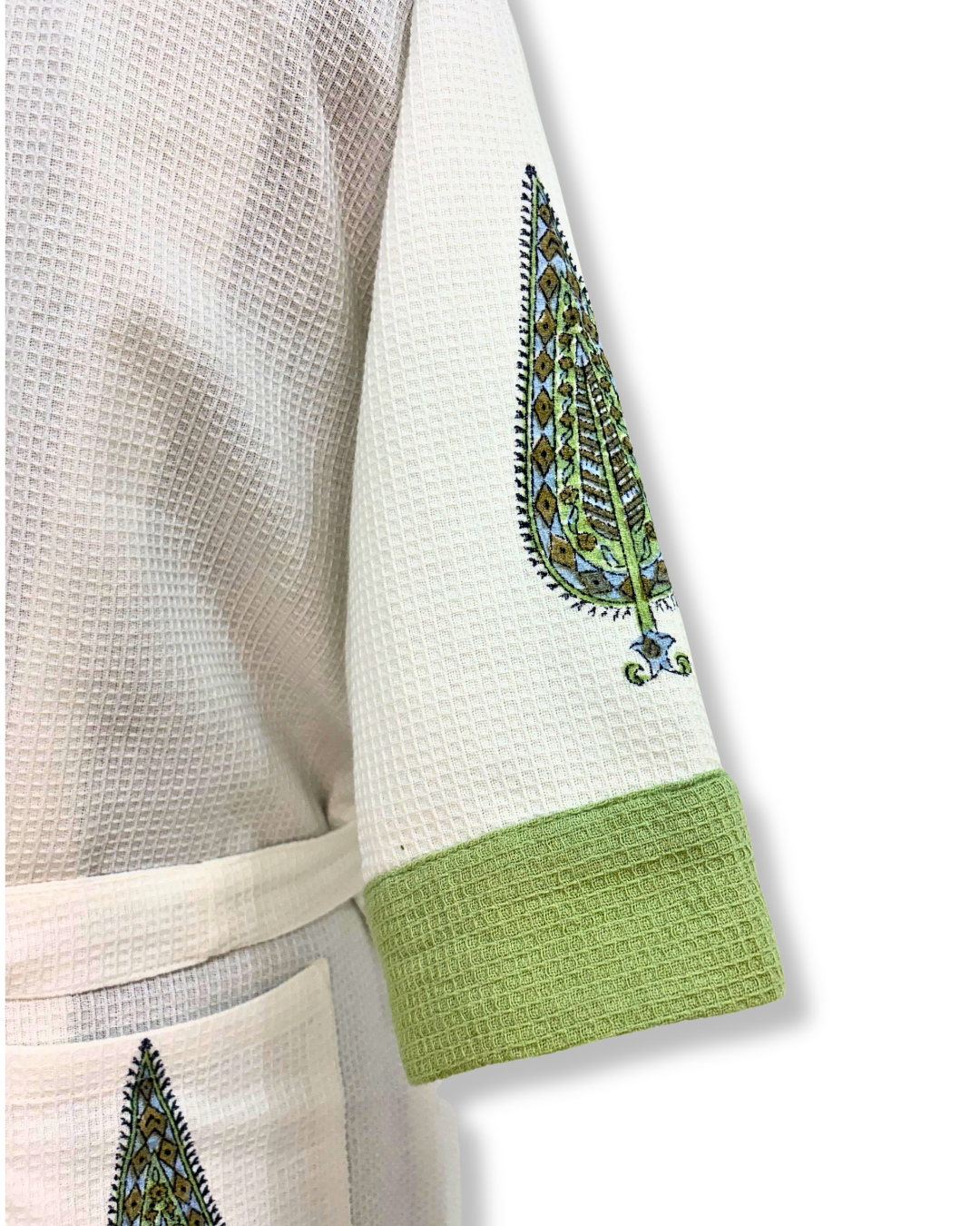 Male Hand-blockprinted Bathrobe