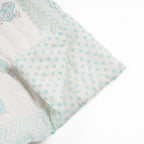 Birdie Hand-Block Printed Cotton Baby Quilt