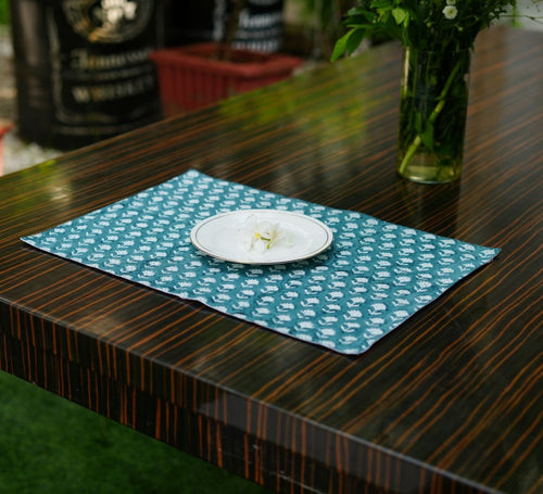 Azure Bloom Placemat Set of 4