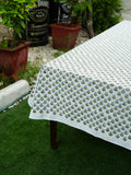 Azure Bloom Tablecloth