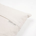 Blue Thistle Hand Block Printed Linen Pillow Cover