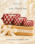 Maroon Buti 3-in-1 Pouch Set – Gift Boxed