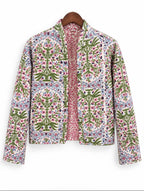 Jardin Rose Quilted Cotton Jacket