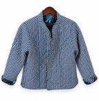 Azure Heirloom Reversible Quilted Cotton Jacket