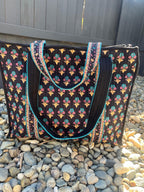 Floral Garden Quilted Tote Bag