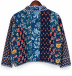 Azure Heirloom Reversible Quilted Cotton Jacket